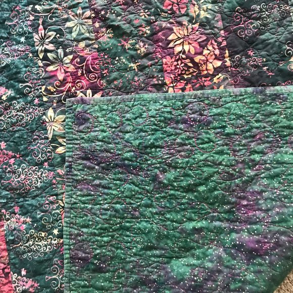 Quilt/Throw 86 X52Fall Winter colors